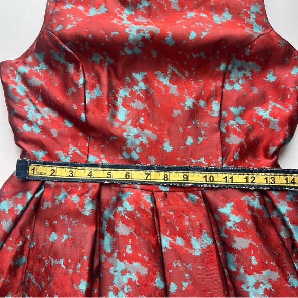 BB Dakota Red and Blue Floral Mini Dress - Picture 6 of 9